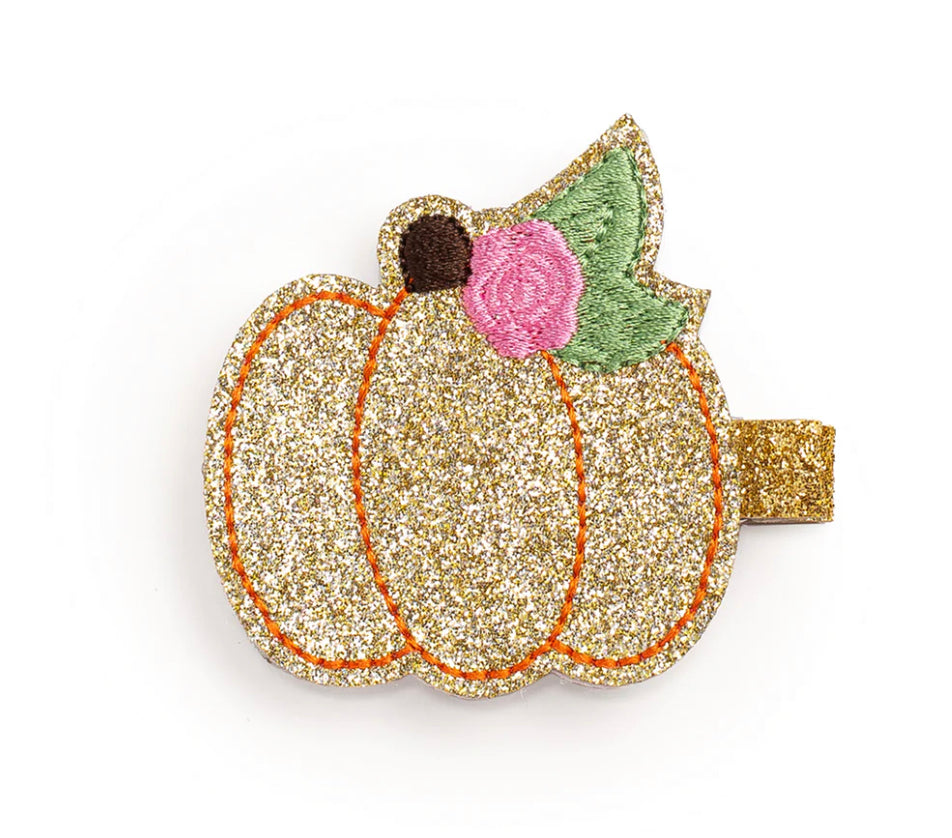 Pumpkin rose clip