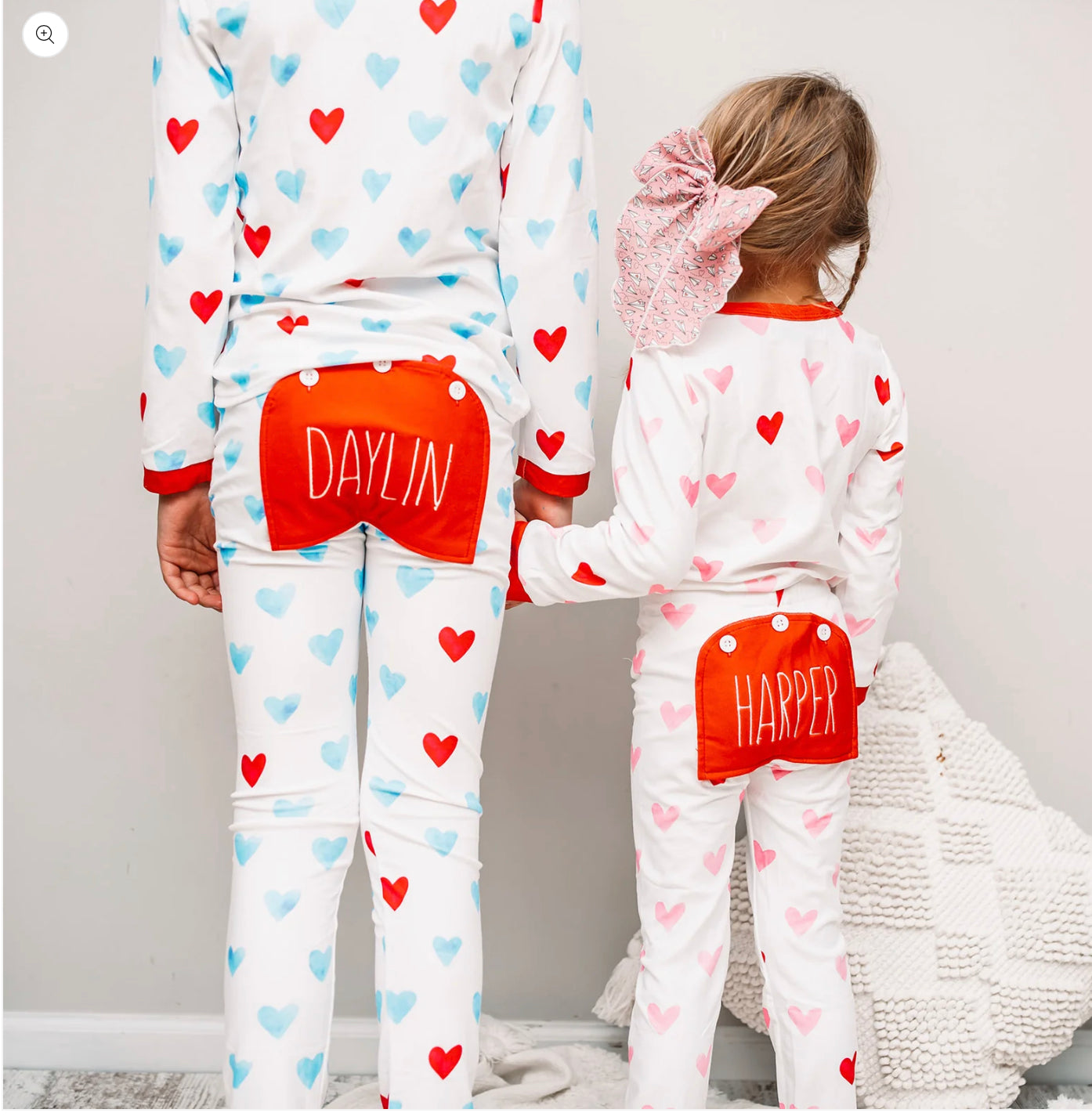 Pink Hearts - Buttflap Pajamas