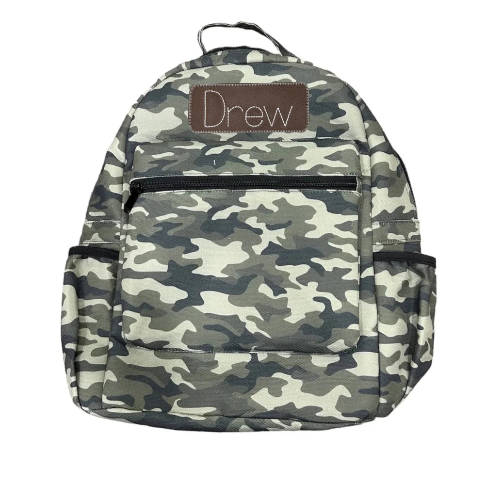 Backpack- Camo (monogram included)