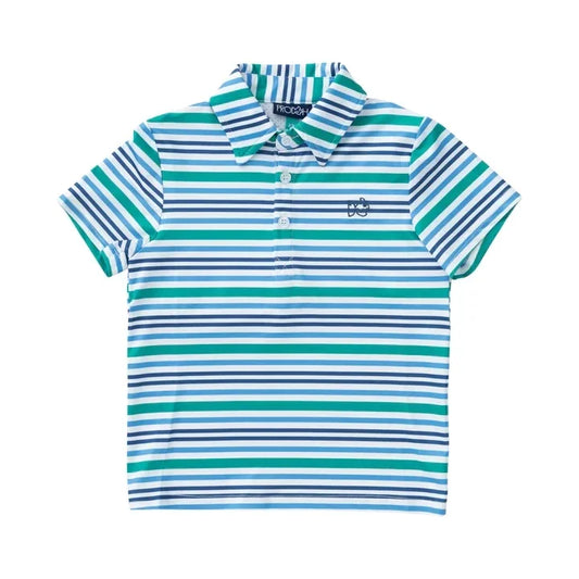 Prodoh Performance Polo- Slushy Stripe